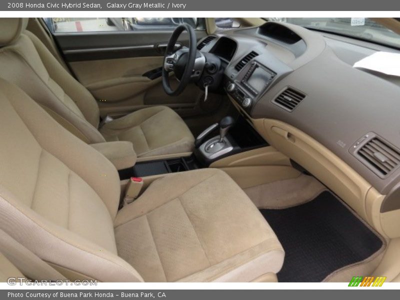 Galaxy Gray Metallic / Ivory 2008 Honda Civic Hybrid Sedan