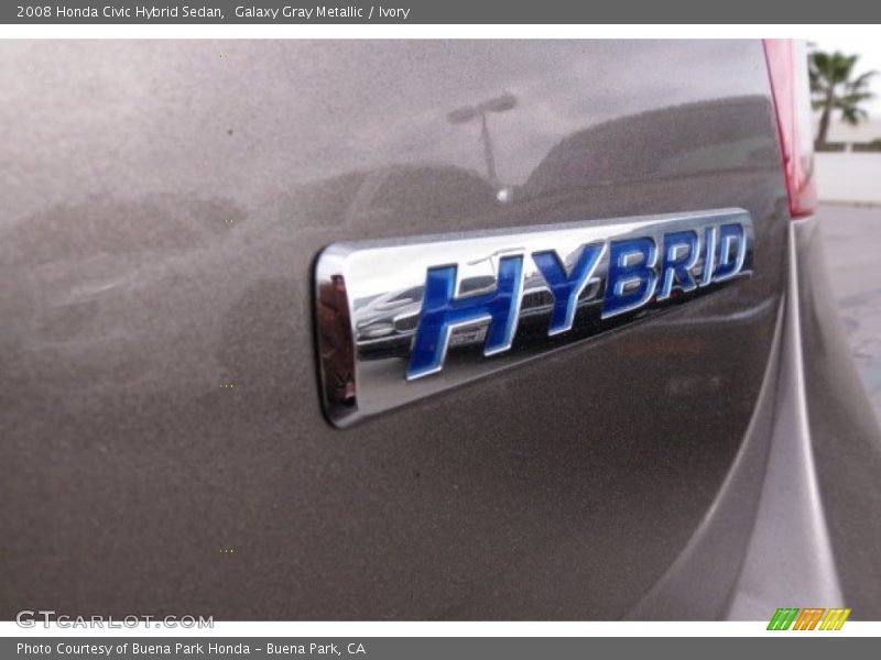 Galaxy Gray Metallic / Ivory 2008 Honda Civic Hybrid Sedan