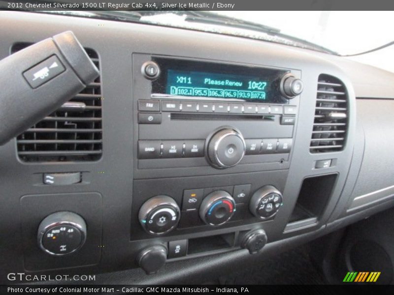 Silver Ice Metallic / Ebony 2012 Chevrolet Silverado 1500 LT Regular Cab 4x4