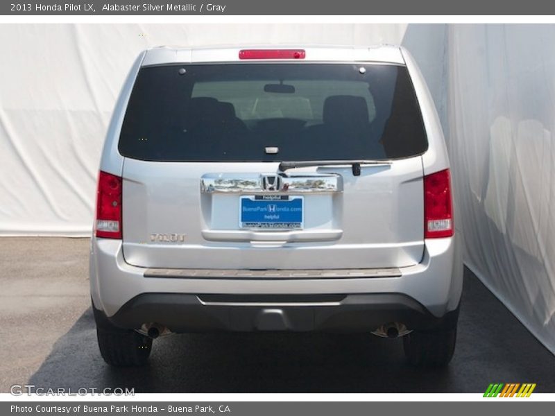 Alabaster Silver Metallic / Gray 2013 Honda Pilot LX