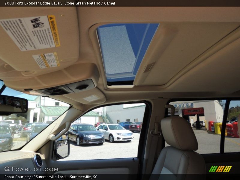 Stone Green Metallic / Camel 2008 Ford Explorer Eddie Bauer