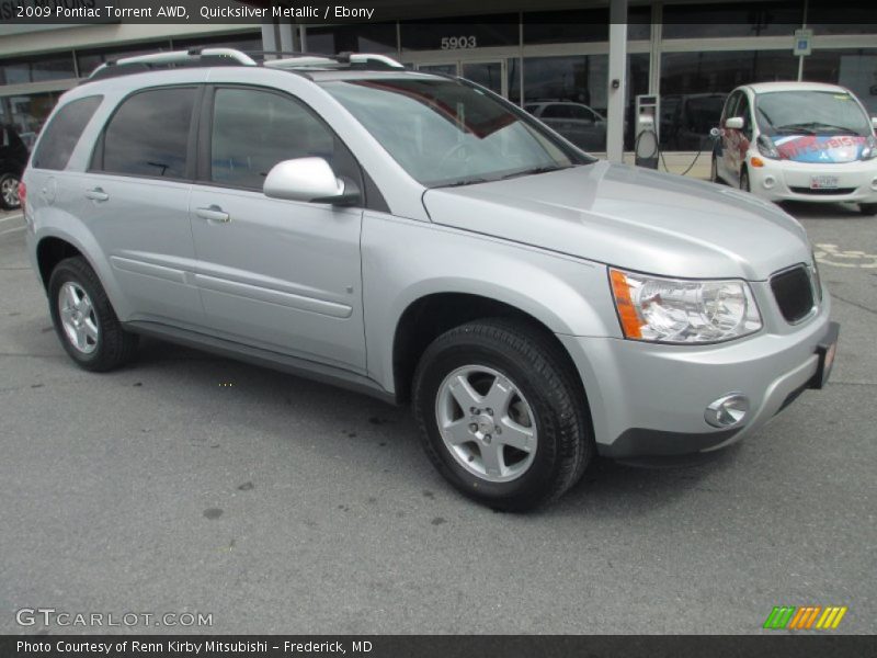 Quicksilver Metallic / Ebony 2009 Pontiac Torrent AWD