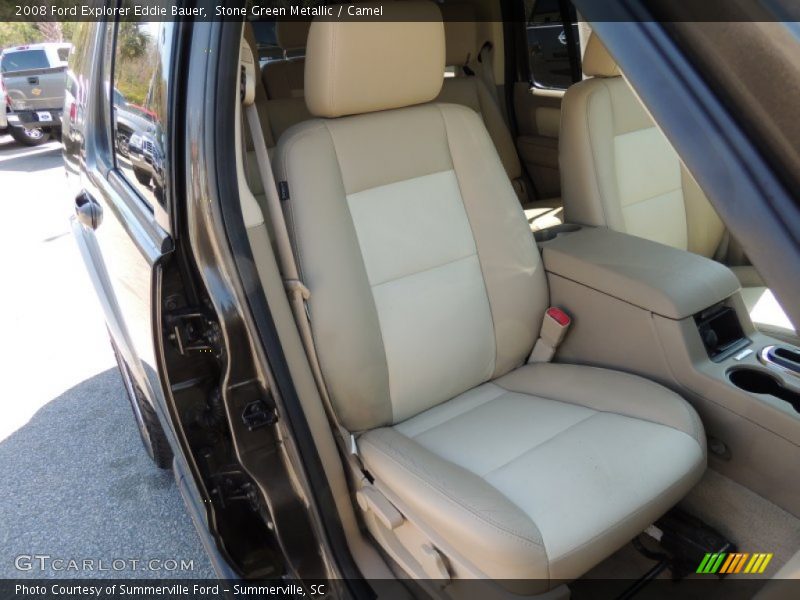 Stone Green Metallic / Camel 2008 Ford Explorer Eddie Bauer