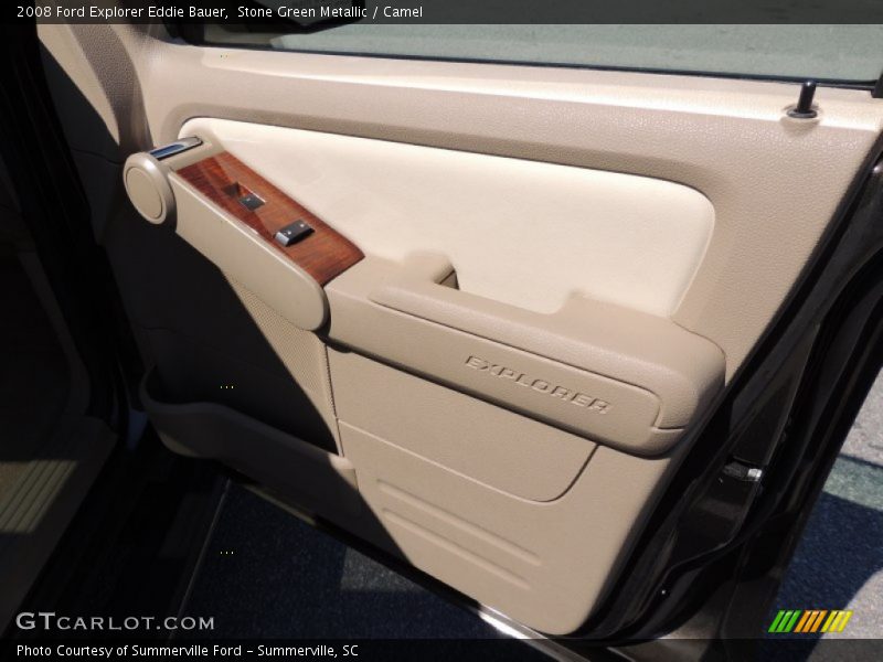 Stone Green Metallic / Camel 2008 Ford Explorer Eddie Bauer