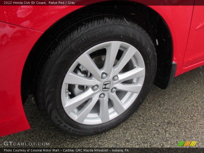 Rallye Red / Gray 2012 Honda Civic EX Coupe