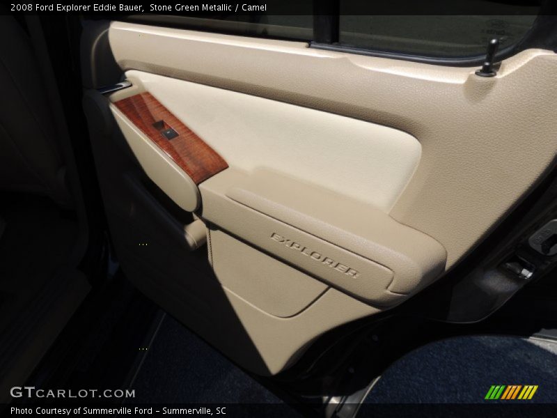 Stone Green Metallic / Camel 2008 Ford Explorer Eddie Bauer