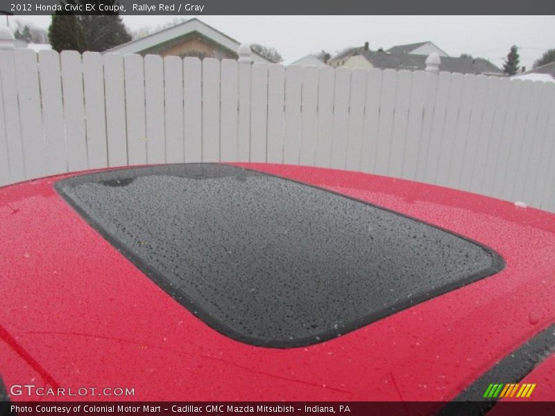 Rallye Red / Gray 2012 Honda Civic EX Coupe