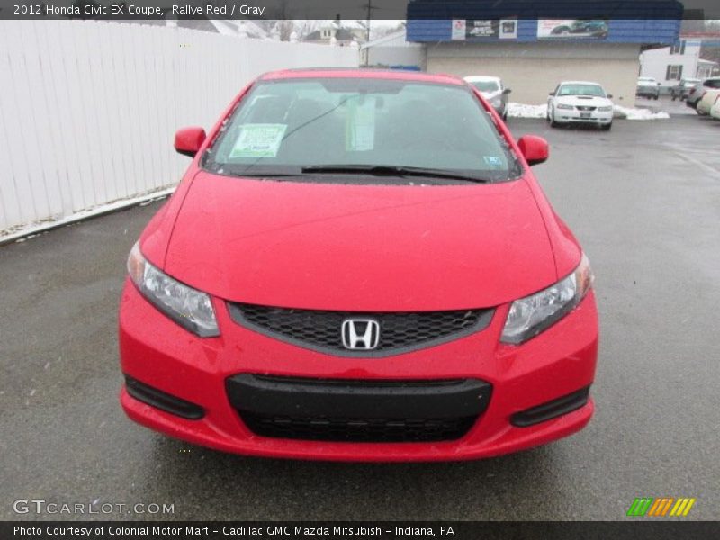 Rallye Red / Gray 2012 Honda Civic EX Coupe