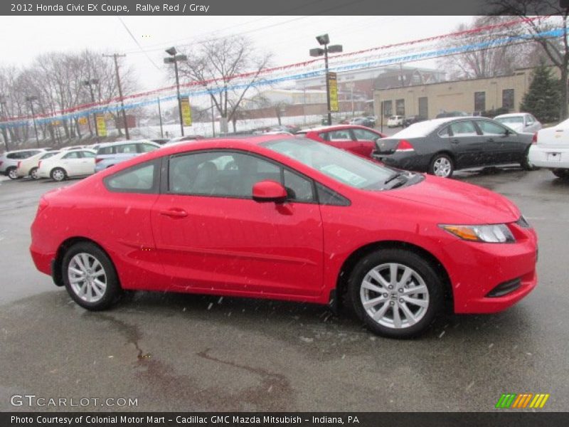 Rallye Red / Gray 2012 Honda Civic EX Coupe