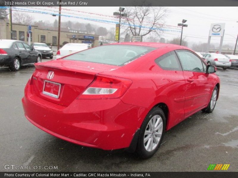 Rallye Red / Gray 2012 Honda Civic EX Coupe