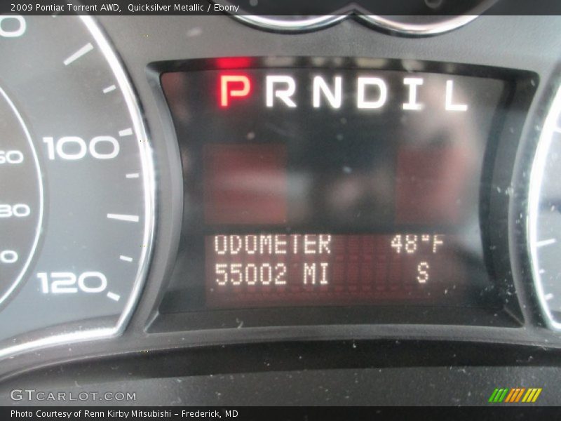 Quicksilver Metallic / Ebony 2009 Pontiac Torrent AWD