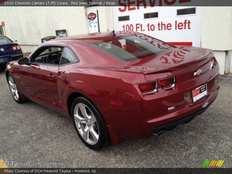 Red Jewel Tintcoat / Beige 2010 Chevrolet Camaro LT/RS Coupe