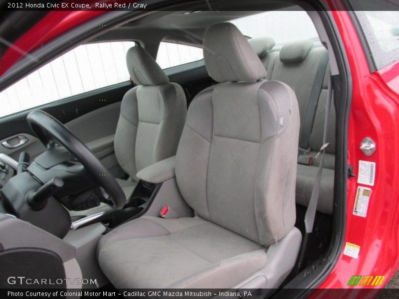 Rallye Red / Gray 2012 Honda Civic EX Coupe