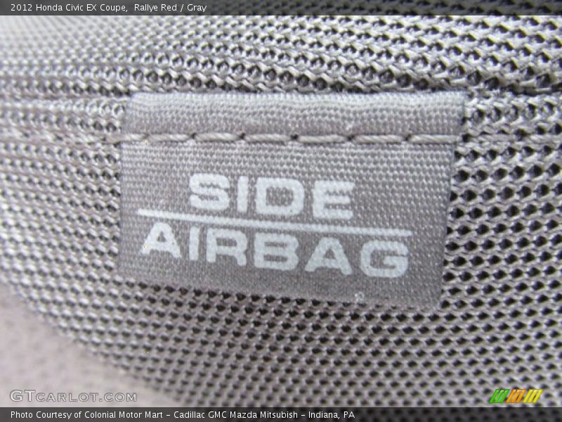 Rallye Red / Gray 2012 Honda Civic EX Coupe