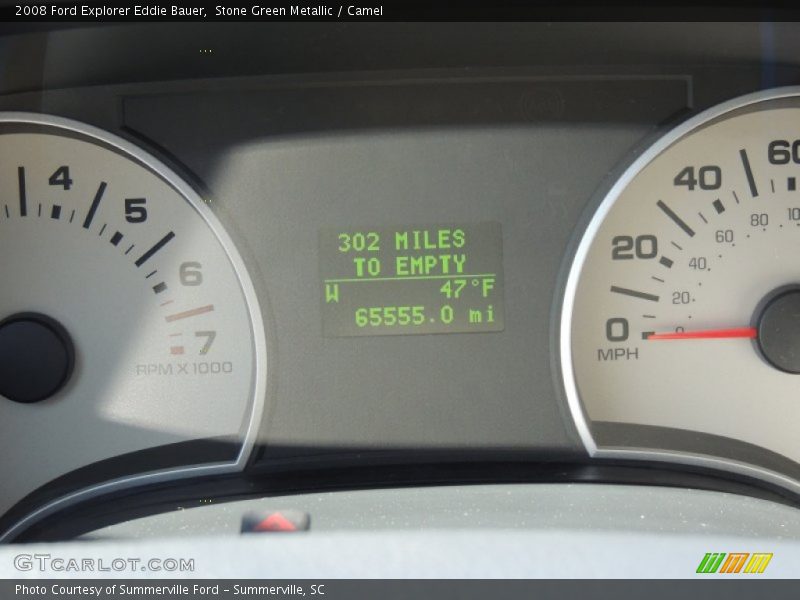 Stone Green Metallic / Camel 2008 Ford Explorer Eddie Bauer