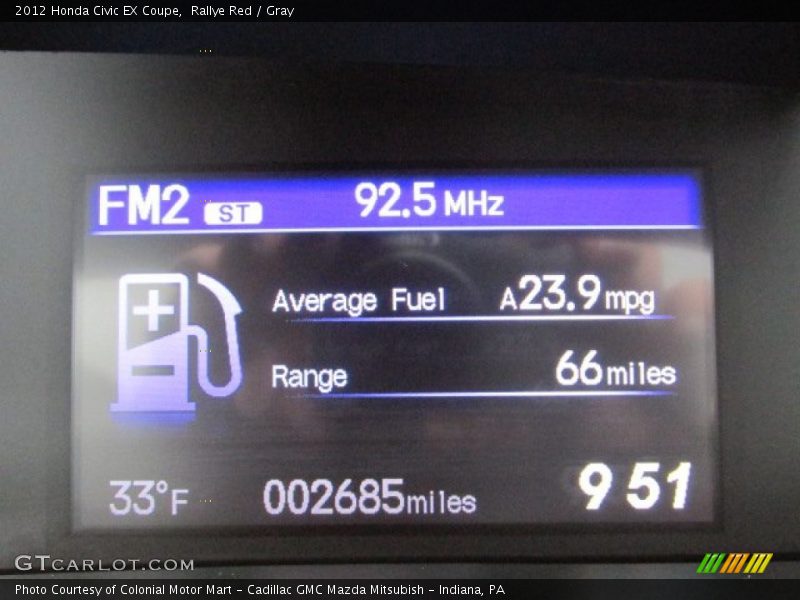 Rallye Red / Gray 2012 Honda Civic EX Coupe