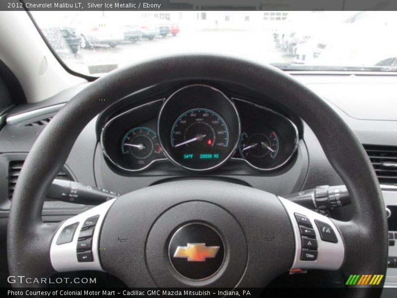 Silver Ice Metallic / Ebony 2012 Chevrolet Malibu LT