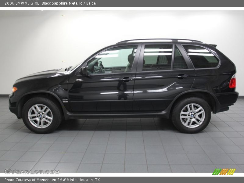 Black Sapphire Metallic / Beige 2006 BMW X5 3.0i