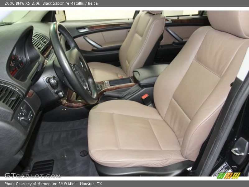 Black Sapphire Metallic / Beige 2006 BMW X5 3.0i