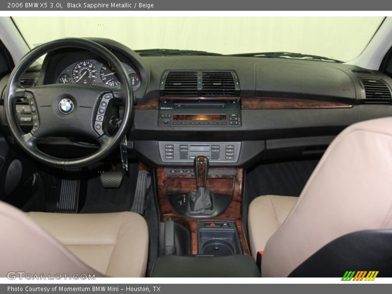 Black Sapphire Metallic / Beige 2006 BMW X5 3.0i