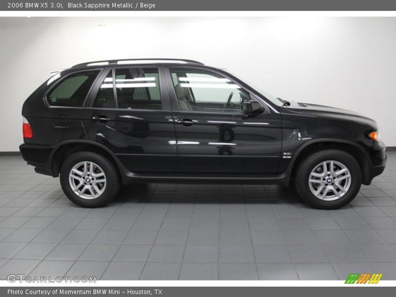Black Sapphire Metallic / Beige 2006 BMW X5 3.0i