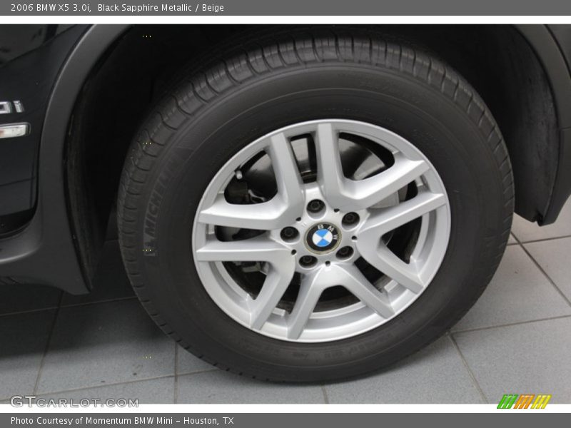 Black Sapphire Metallic / Beige 2006 BMW X5 3.0i