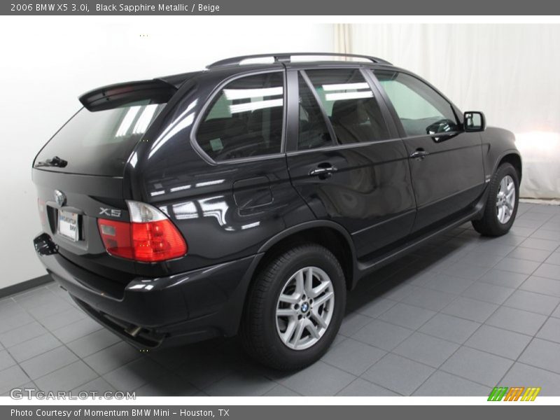 Black Sapphire Metallic / Beige 2006 BMW X5 3.0i