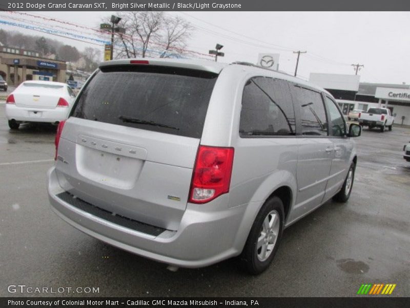 Bright Silver Metallic / Black/Light Graystone 2012 Dodge Grand Caravan SXT