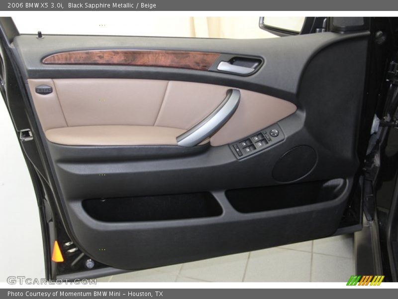 Black Sapphire Metallic / Beige 2006 BMW X5 3.0i