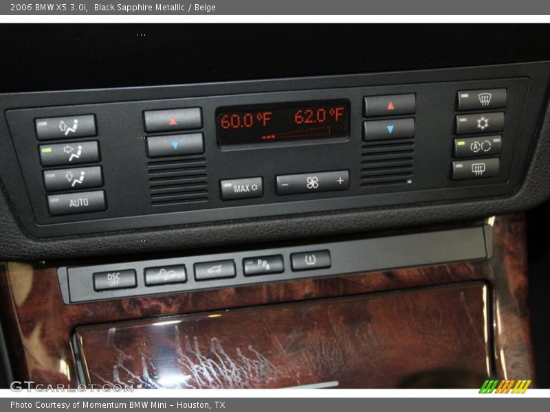 Black Sapphire Metallic / Beige 2006 BMW X5 3.0i