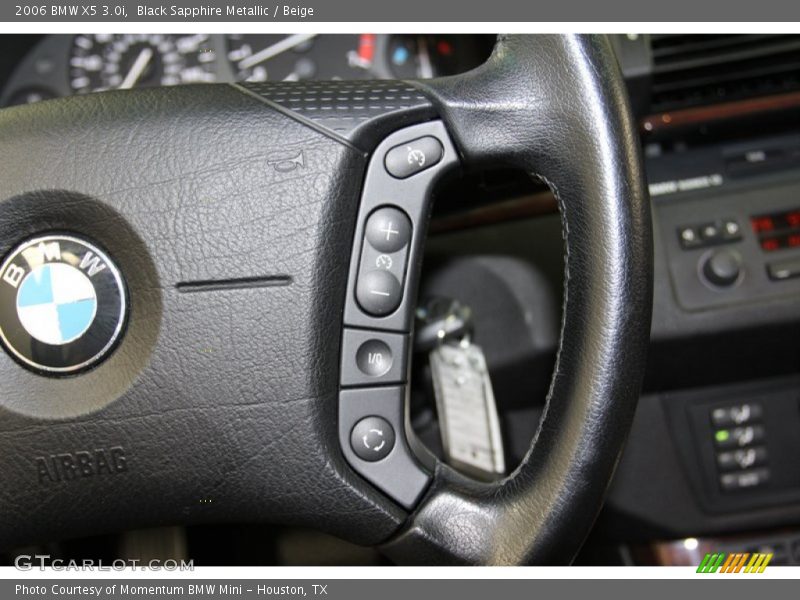 Black Sapphire Metallic / Beige 2006 BMW X5 3.0i