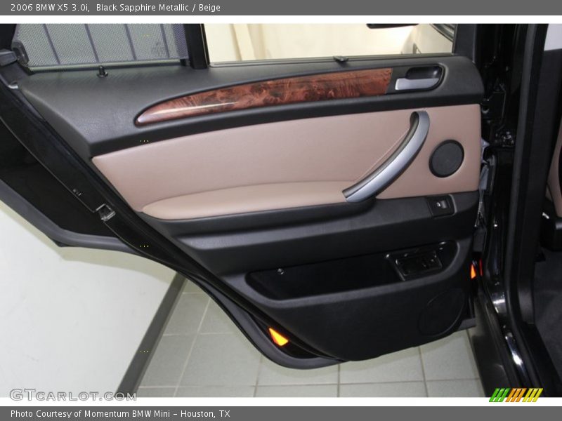 Black Sapphire Metallic / Beige 2006 BMW X5 3.0i