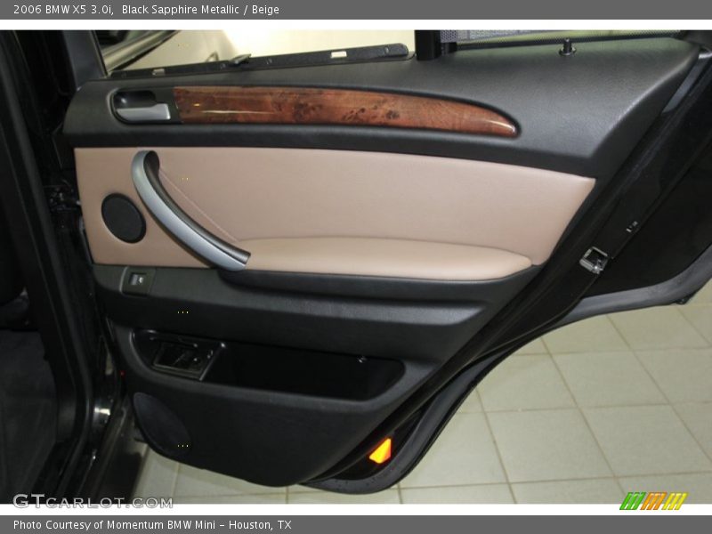 Black Sapphire Metallic / Beige 2006 BMW X5 3.0i