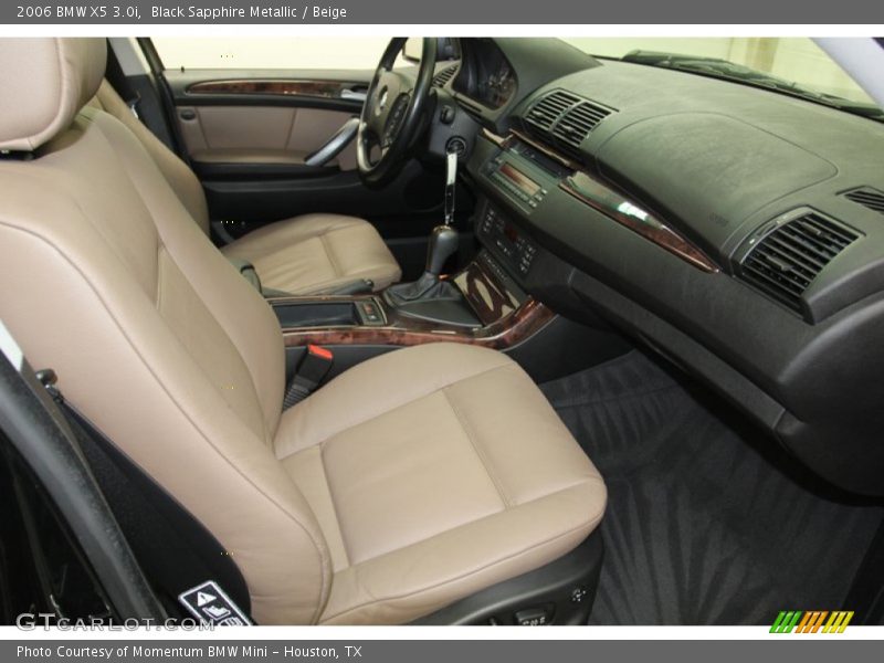 Black Sapphire Metallic / Beige 2006 BMW X5 3.0i