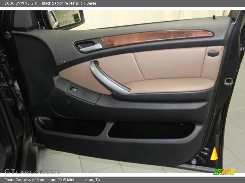 Black Sapphire Metallic / Beige 2006 BMW X5 3.0i