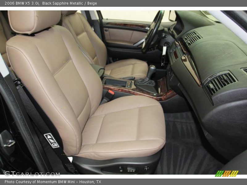 Black Sapphire Metallic / Beige 2006 BMW X5 3.0i