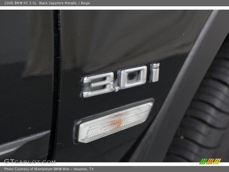 Black Sapphire Metallic / Beige 2006 BMW X5 3.0i