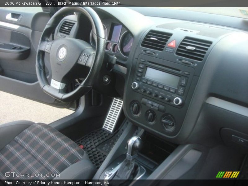 Black Magic / Interlagos Plaid Cloth 2006 Volkswagen GTI 2.0T