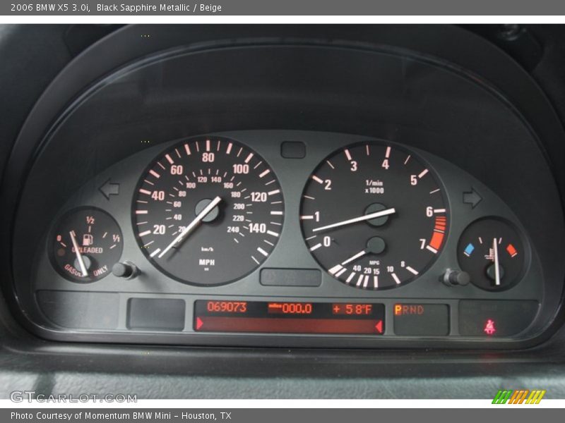 Black Sapphire Metallic / Beige 2006 BMW X5 3.0i