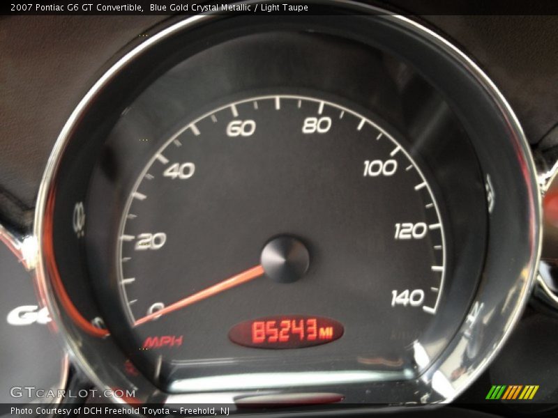 Blue Gold Crystal Metallic / Light Taupe 2007 Pontiac G6 GT Convertible