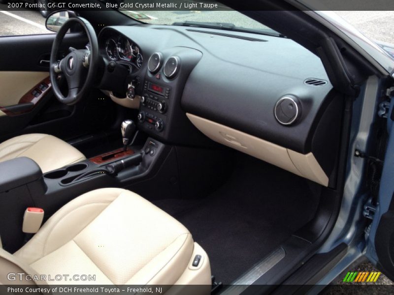 Blue Gold Crystal Metallic / Light Taupe 2007 Pontiac G6 GT Convertible