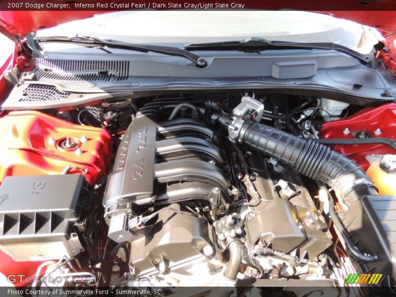Inferno Red Crystal Pearl / Dark Slate Gray/Light Slate Gray 2007 Dodge Charger