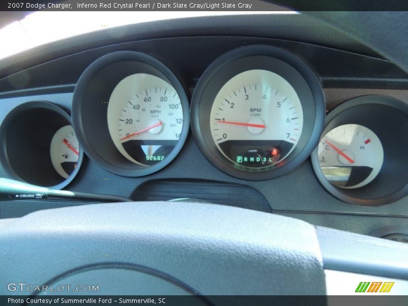 Inferno Red Crystal Pearl / Dark Slate Gray/Light Slate Gray 2007 Dodge Charger
