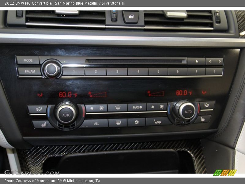 Controls of 2012 M6 Convertible
