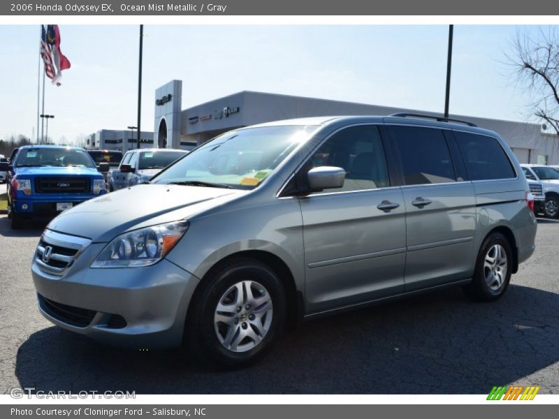 Ocean Mist Metallic / Gray 2006 Honda Odyssey EX