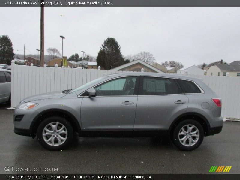 Liquid Silver Meatllic / Black 2012 Mazda CX-9 Touring AWD