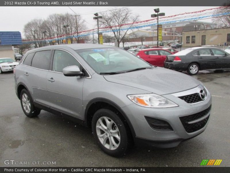 Liquid Silver Meatllic / Black 2012 Mazda CX-9 Touring AWD