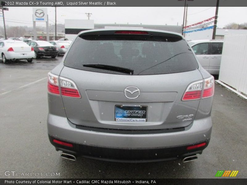 Liquid Silver Meatllic / Black 2012 Mazda CX-9 Touring AWD