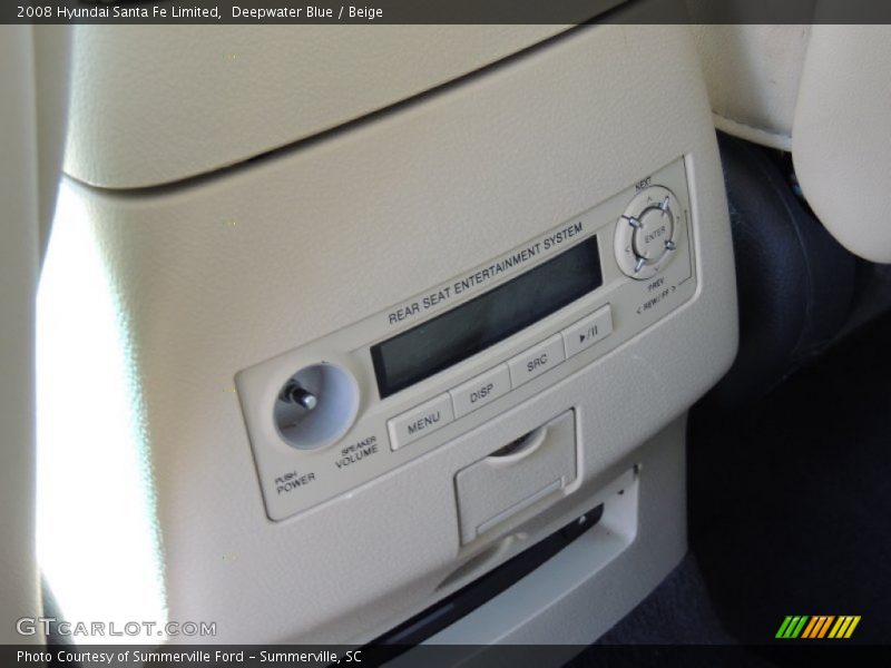 Deepwater Blue / Beige 2008 Hyundai Santa Fe Limited