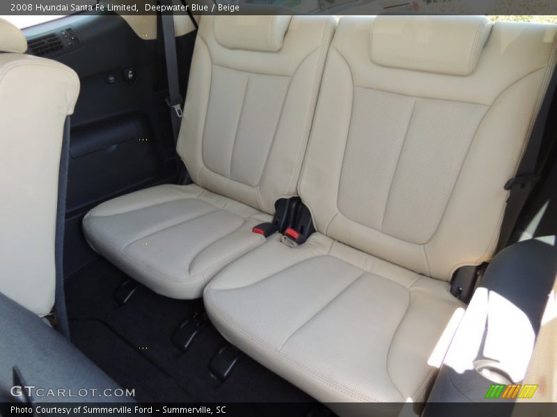 Deepwater Blue / Beige 2008 Hyundai Santa Fe Limited